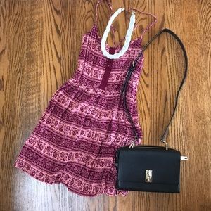 Red low back sundress